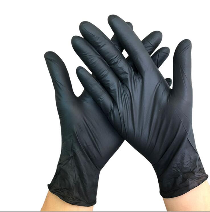 优质一次性黑色丁腈耐油耐酸耐碱劳动防护工业安全手套