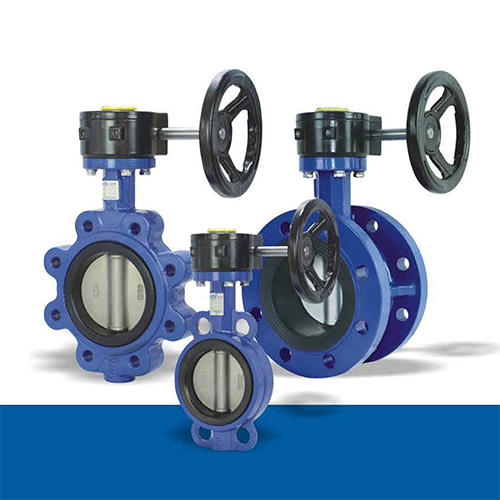 Soft sealing center line butterfly valve with wormgear